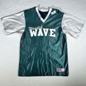 Wasatch Wave Sport T Shirt Men’s Medium Solid Green Short Sleeve Pullover V Neck